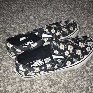 Vans vintage floral shoes
